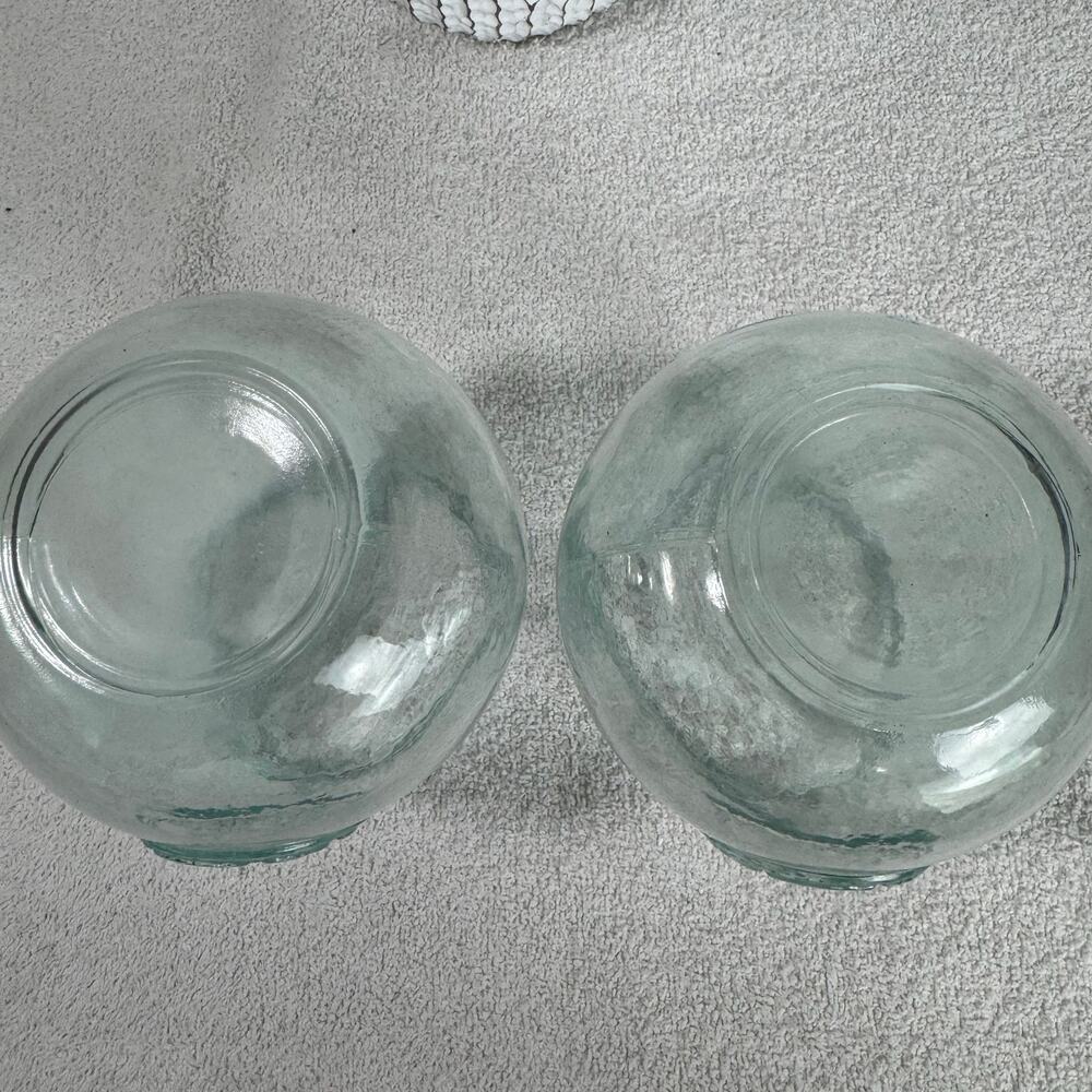 Spanish Recycled Stamped Glassware Collection Set Of 2 - Picture 9 of 9